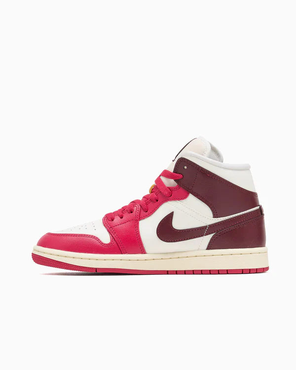 Jordan 1 Mid Sail Mystic Hibiscus (Femme)