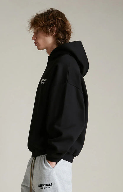 Sweat à capuche Essentials Fear Of God en polaire noir