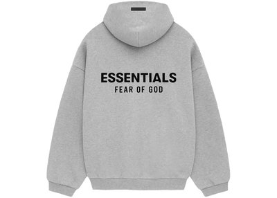 Sweat à capuche en molleton gris clair chiné Fear Of God Essentials