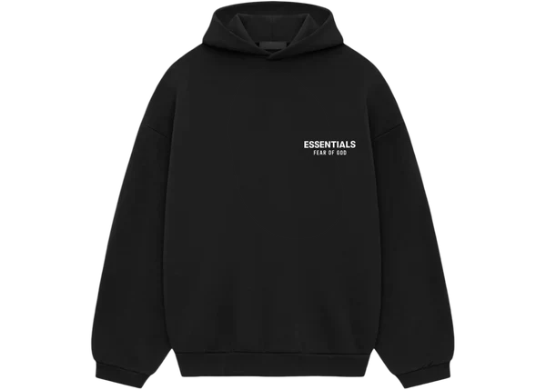 Sweat à capuche Essentials Fear Of God en polaire noir