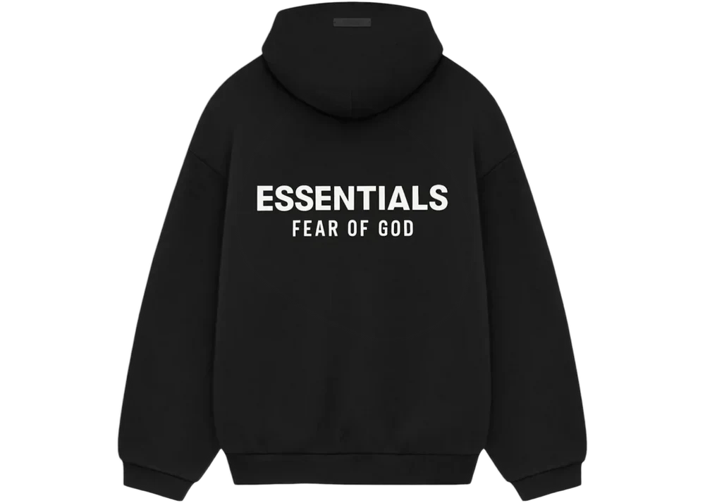 Sweat à capuche Essentials Fear Of God en polaire noir