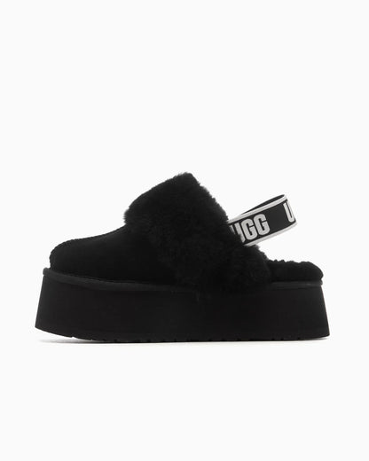 UGG Funkette Pantoufle Noire