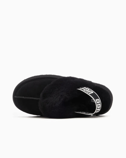 UGG Funkette Pantoufle Noire