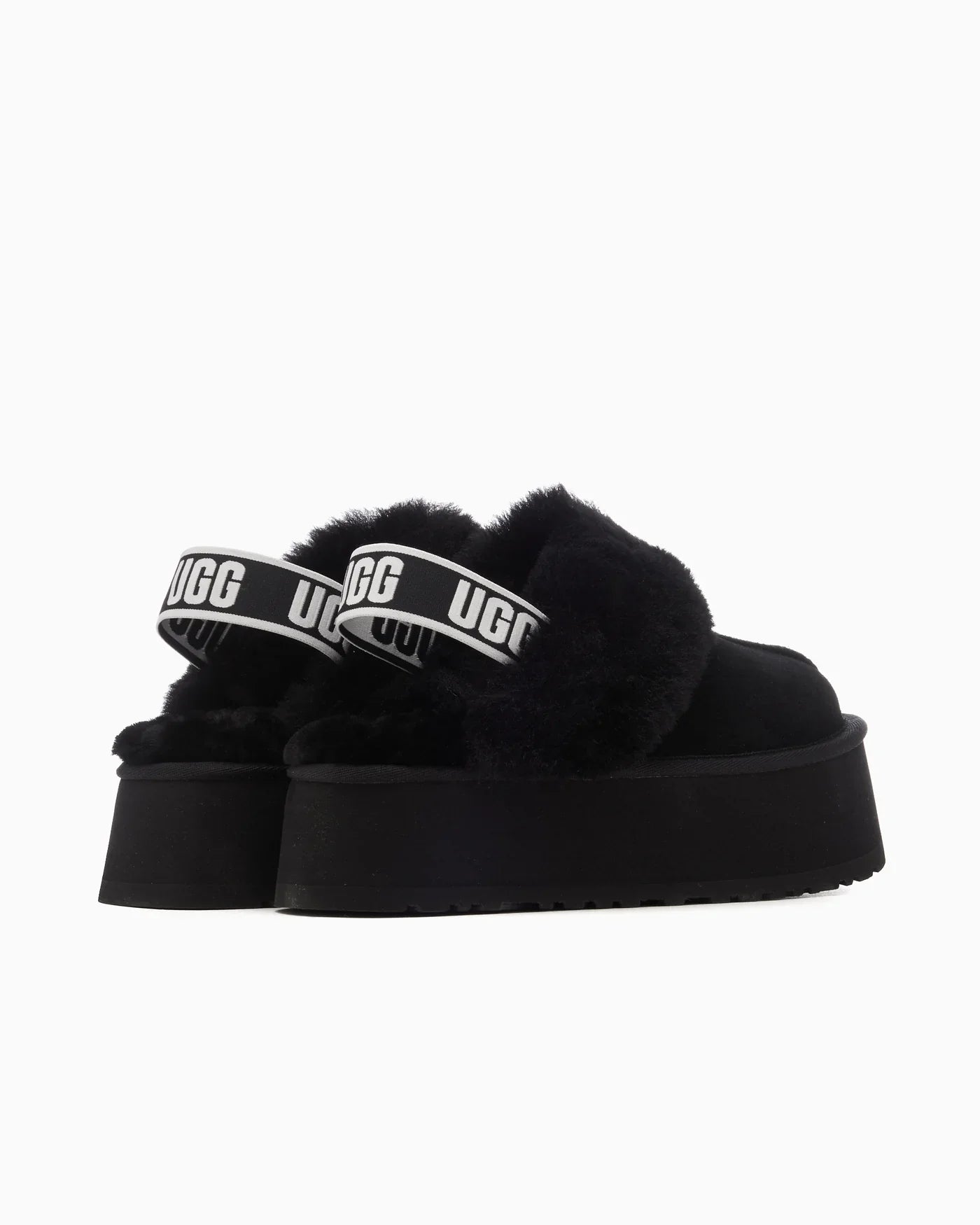 UGG Funkette Pantoufle Noire