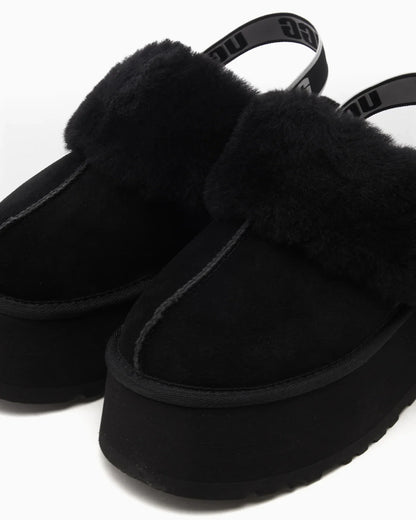 UGG Funkette Pantoufle Noire