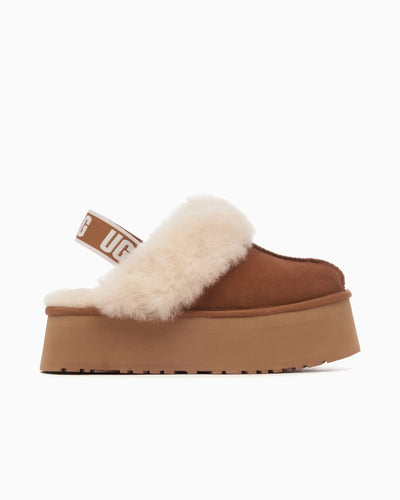 UGG Funkette Pantoufle Noisette (Femme)