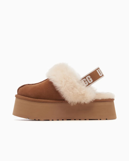 UGG Funkette Pantoufle Noisette (Femme)