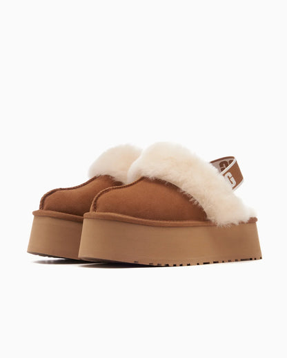 UGG Funkette Pantoufle Noisette (Femme)