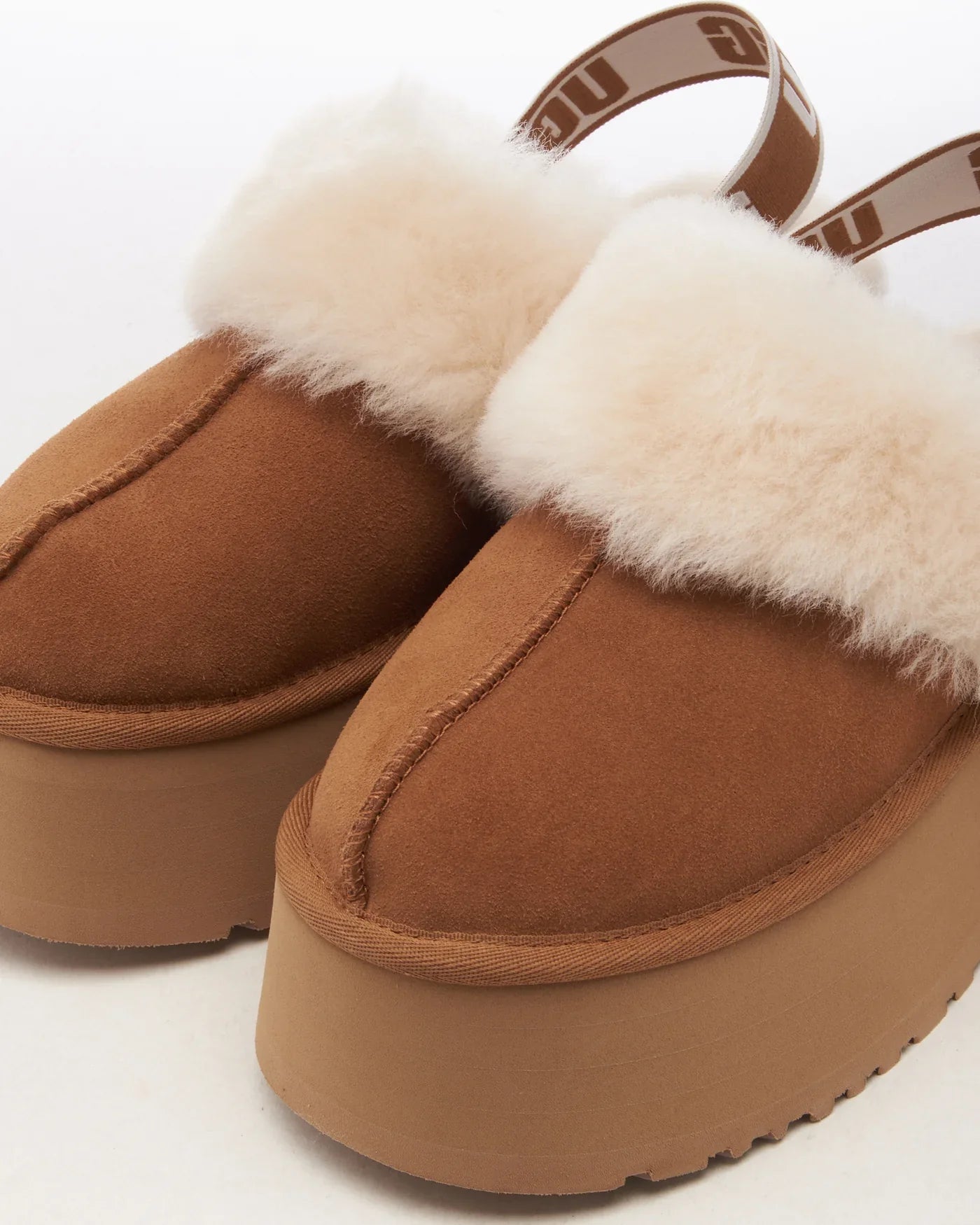 UGG Funkette Pantoufle Noisette (Femme)