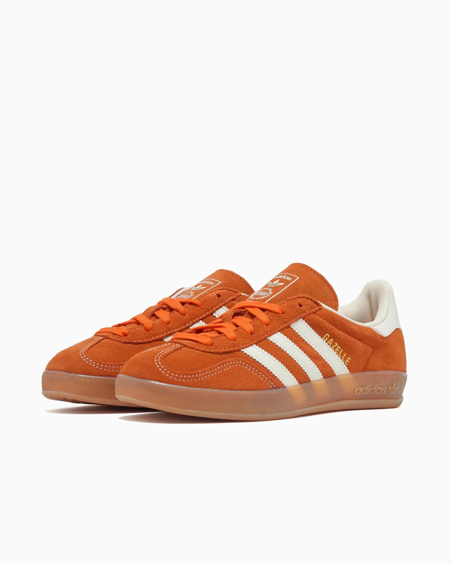 adidas Originals Gazelle Indoor orange blanc cassé doré métallisé