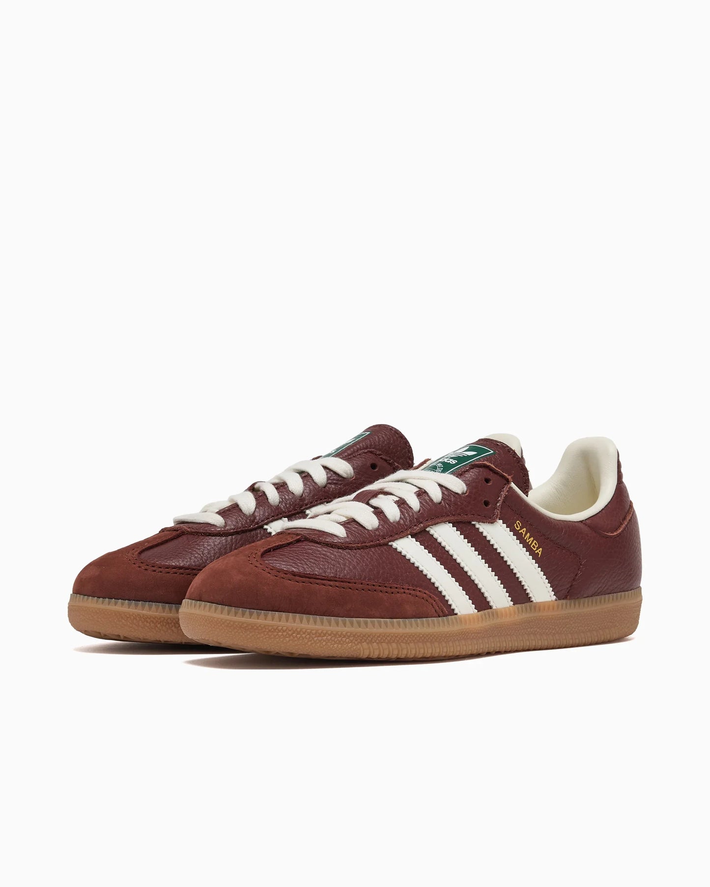 adidas Samba OG marron renard blanc cassé semelle gomme