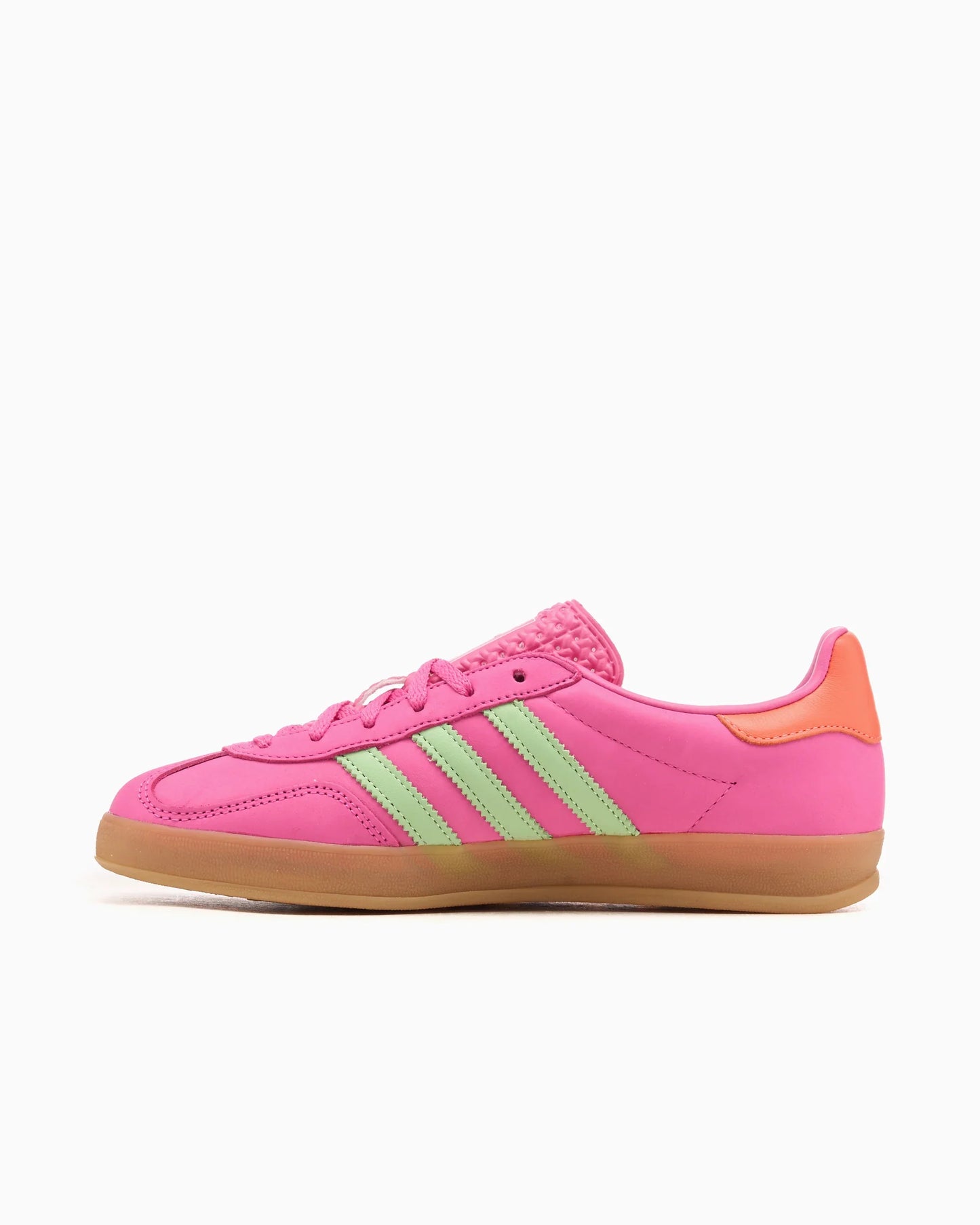 adidas Gazelle Indoor Semi-lucide Fuchsia Semi-vert Spark Coral (Femme)