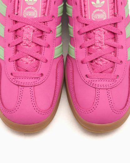 adidas Gazelle Indoor Semi-lucide Fuchsia Semi-vert Spark Coral (Femme)