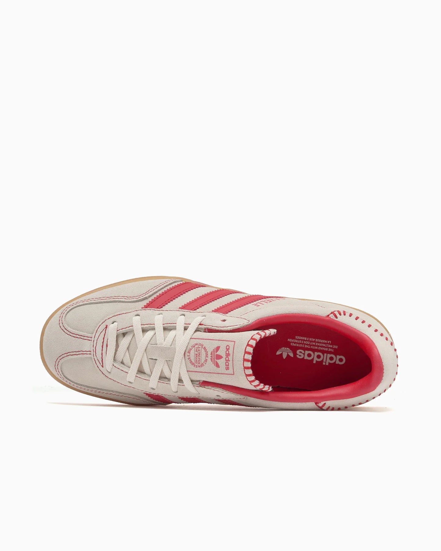 adidas Originals Gazelle Indoor Femme beige/écarlate