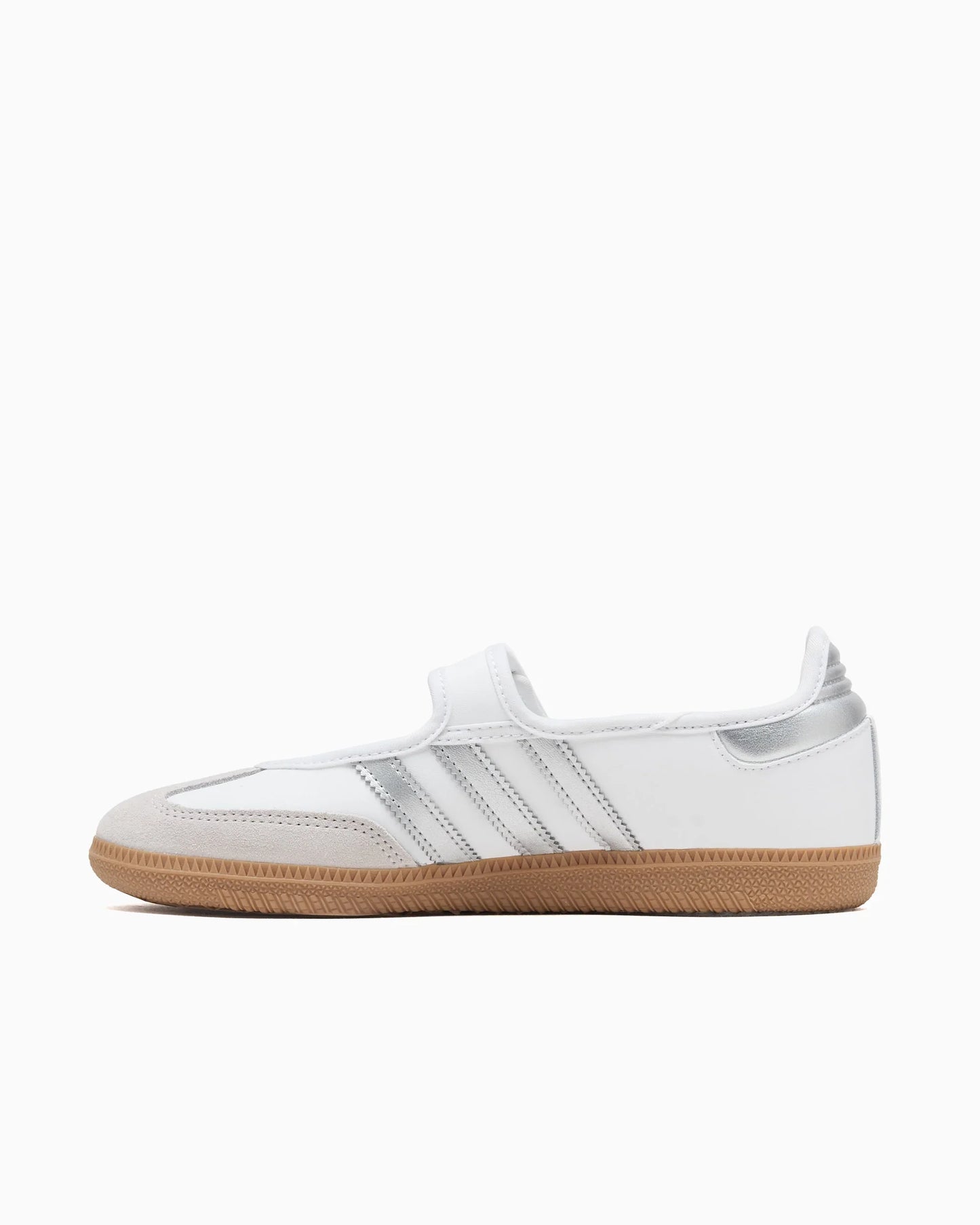 adidas Samba Jane Blanc et Argent Métallisé (Femme)