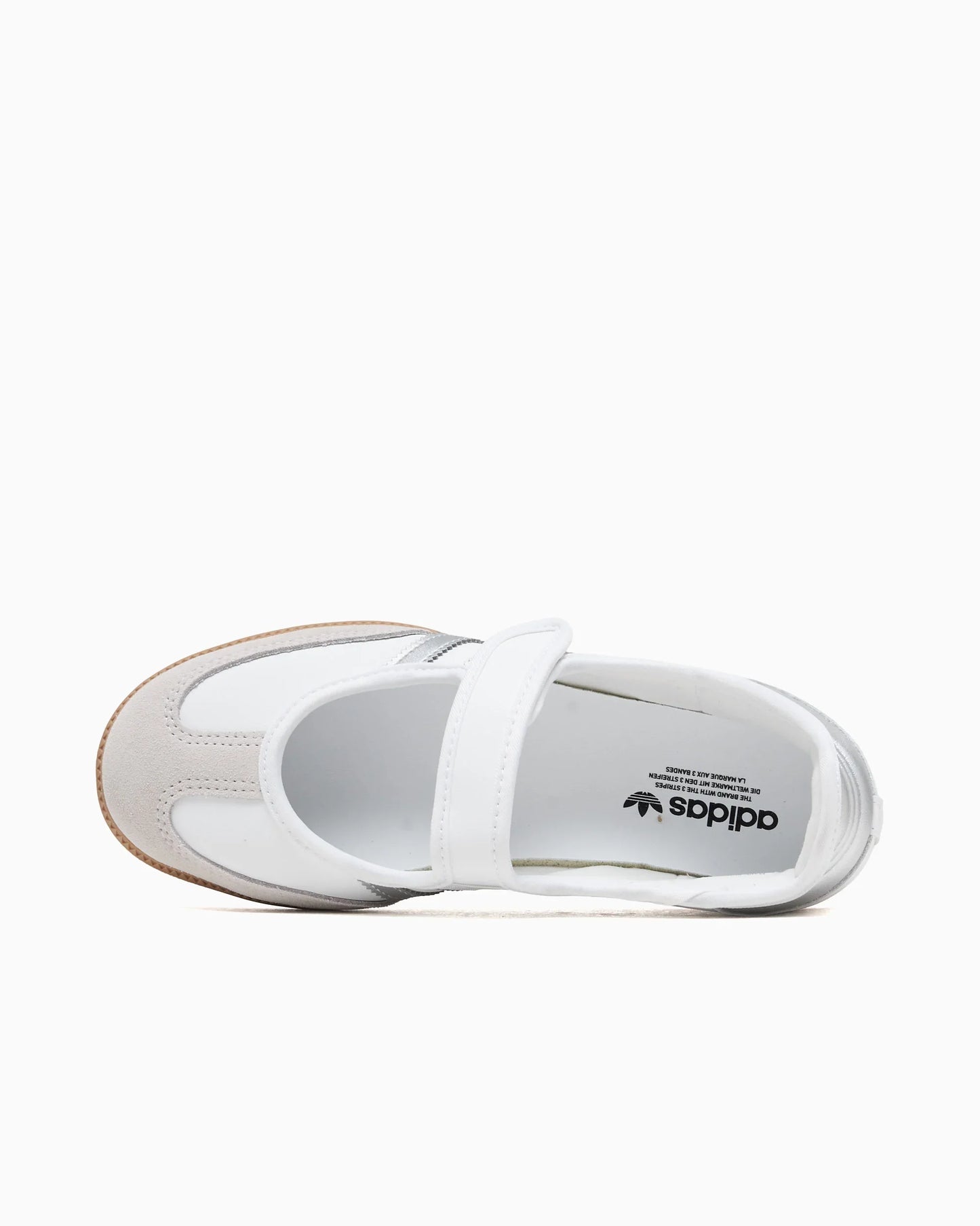 adidas Samba Jane Blanc et Argent Métallisé (Femme)
