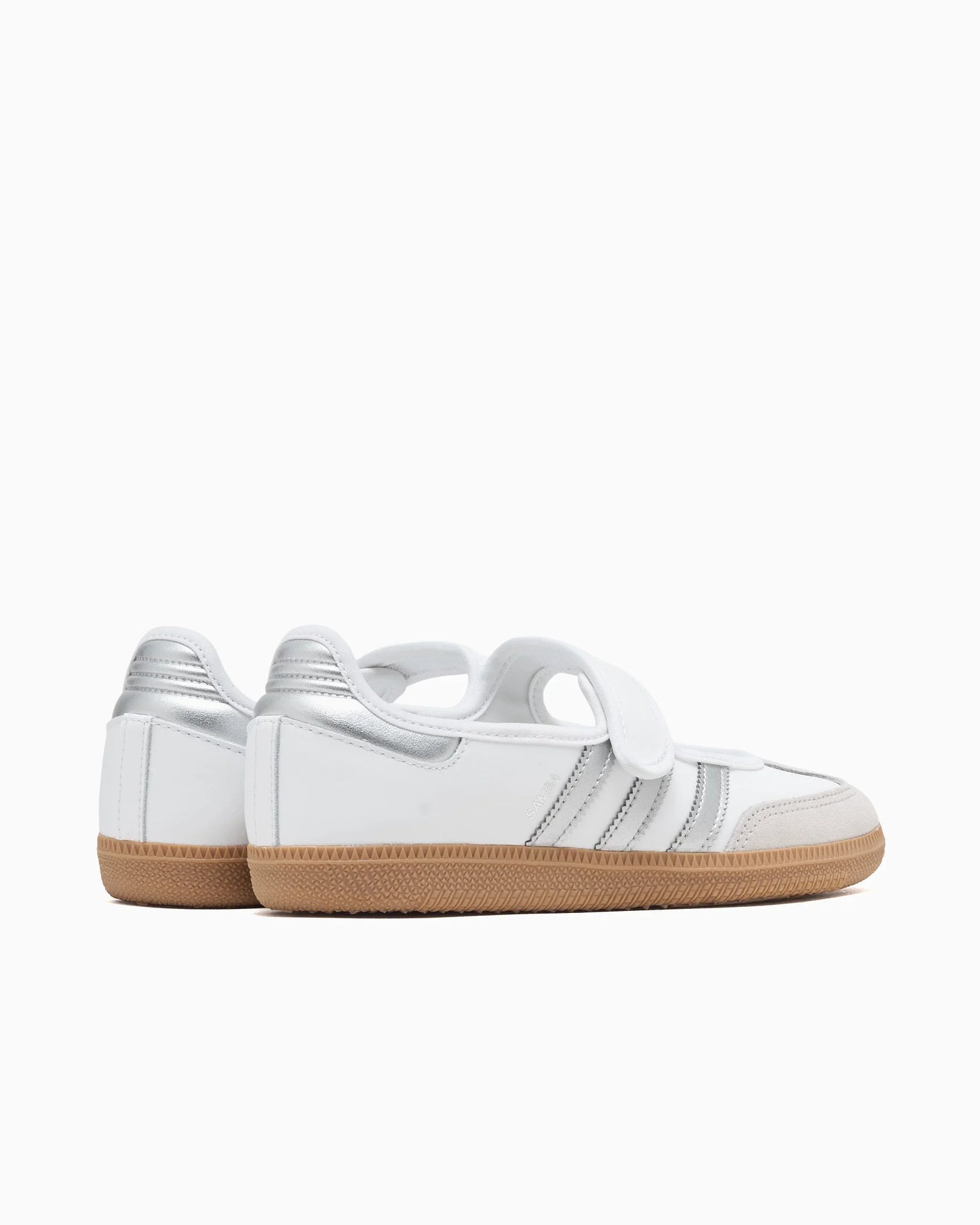 adidas Samba Jane Blanc et Argent Métallisé (Femme)