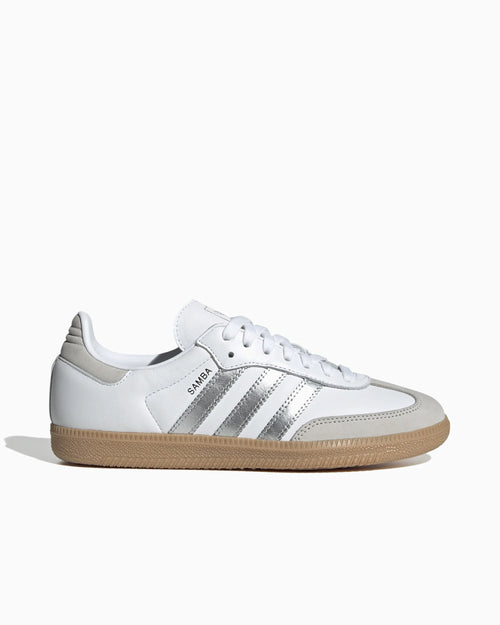 adidas Samba OG Blanc Argent Gris Métallisé (Femme)