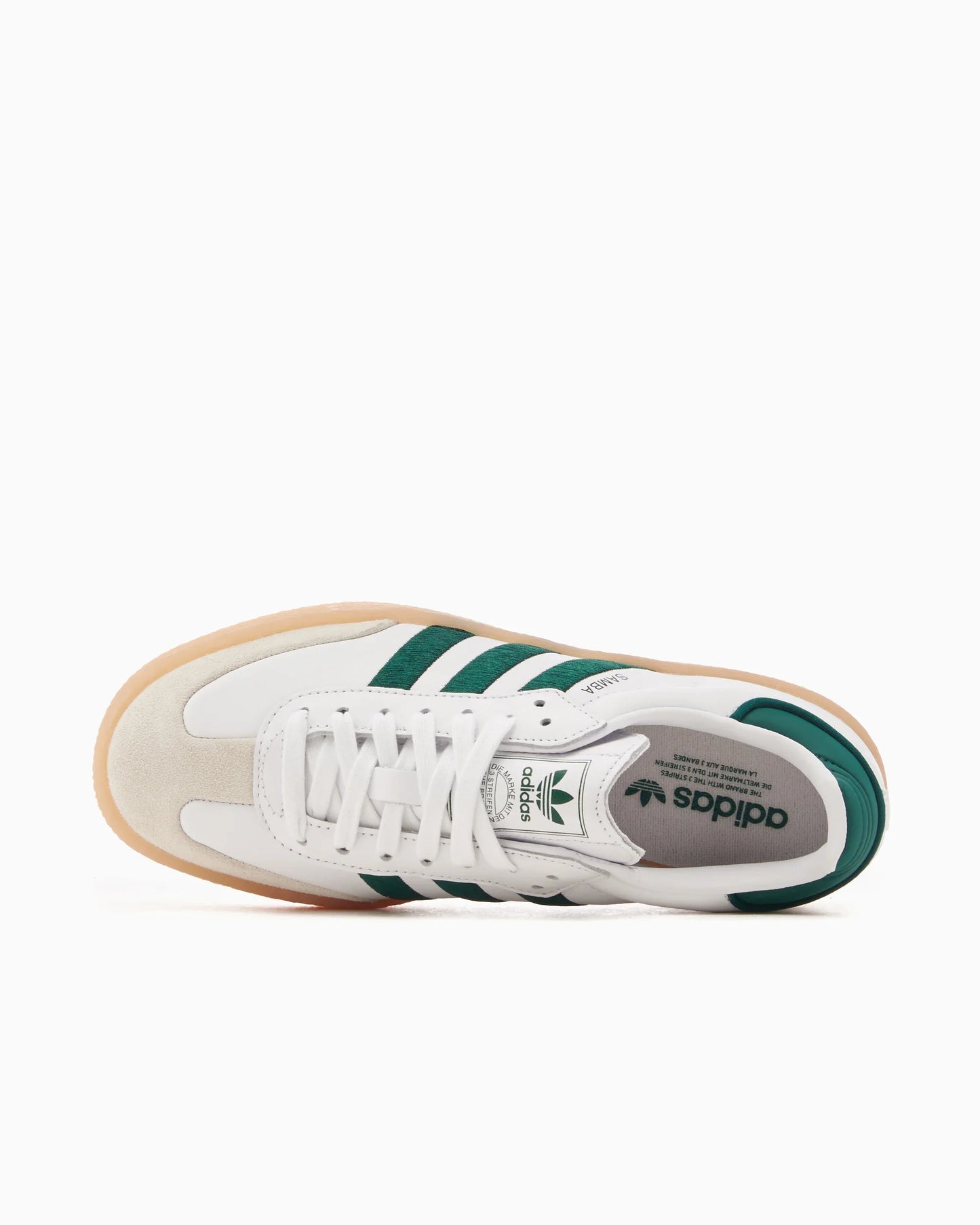 adidas Sambae Blanc Vert Collegiate Gomme (Femme)
