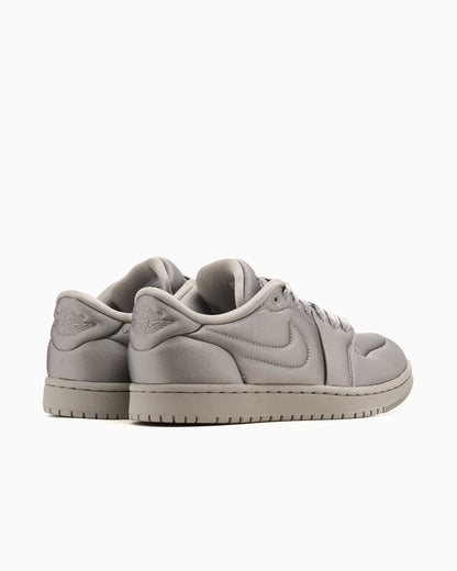 Air Jordan Femme 1 Low Méthode de fabrication satin Gris moyen