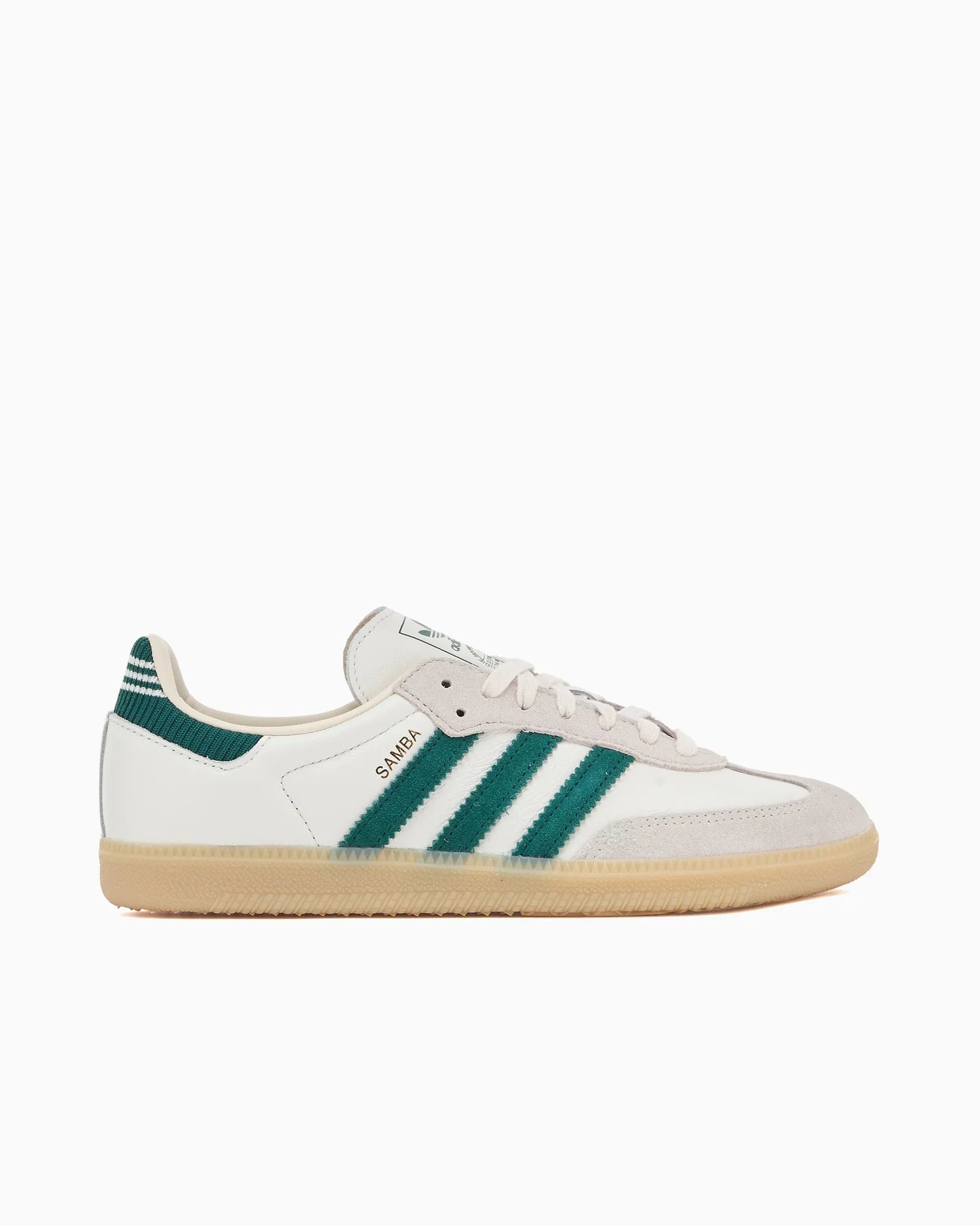 adidas Samba OG blanc vert universitaire semelle en gomme