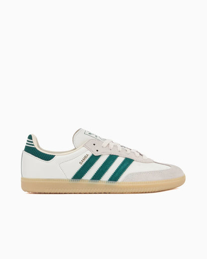 adidas Samba OG blanc vert universitaire semelle en gomme