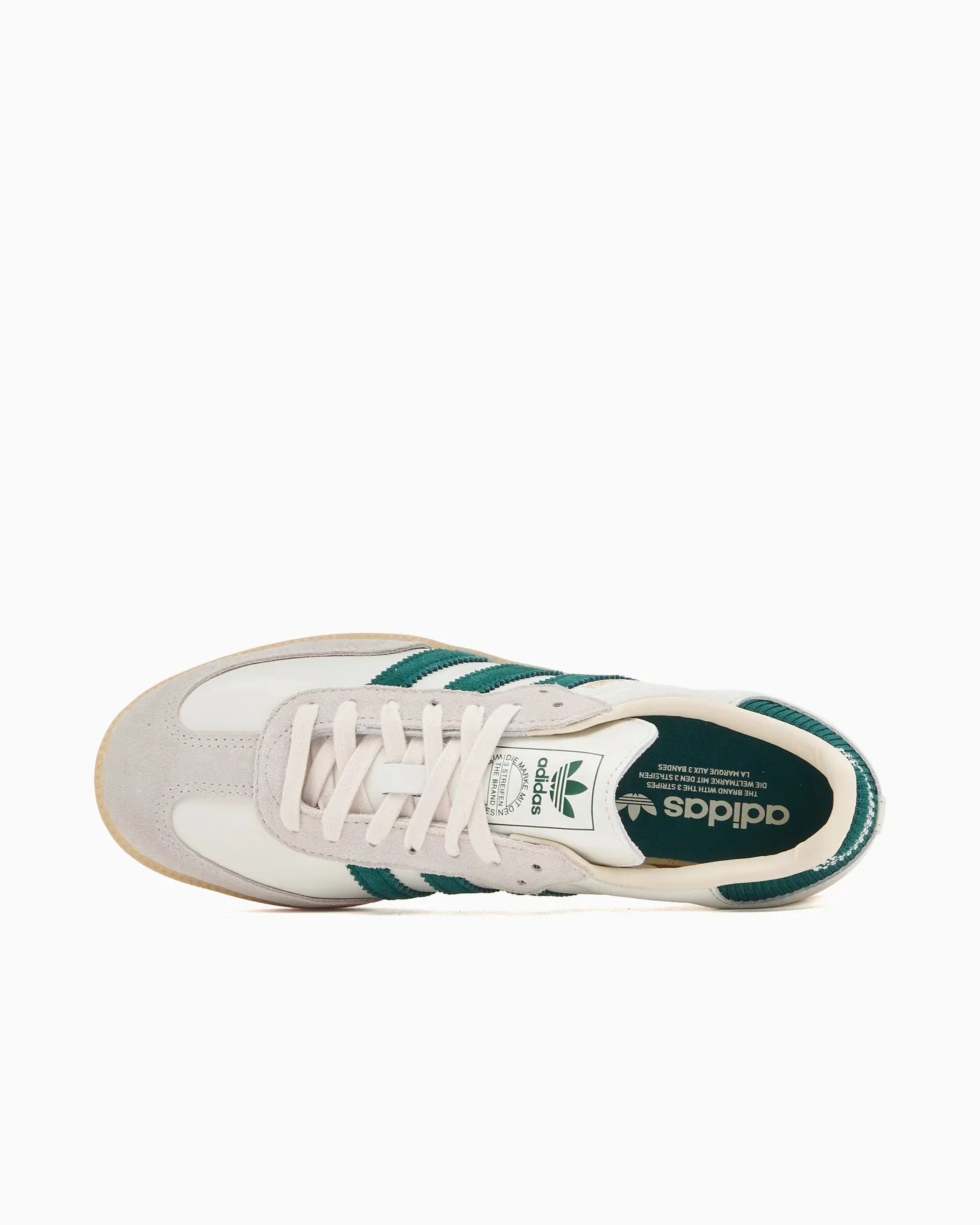 adidas Samba OG blanc vert universitaire semelle en gomme