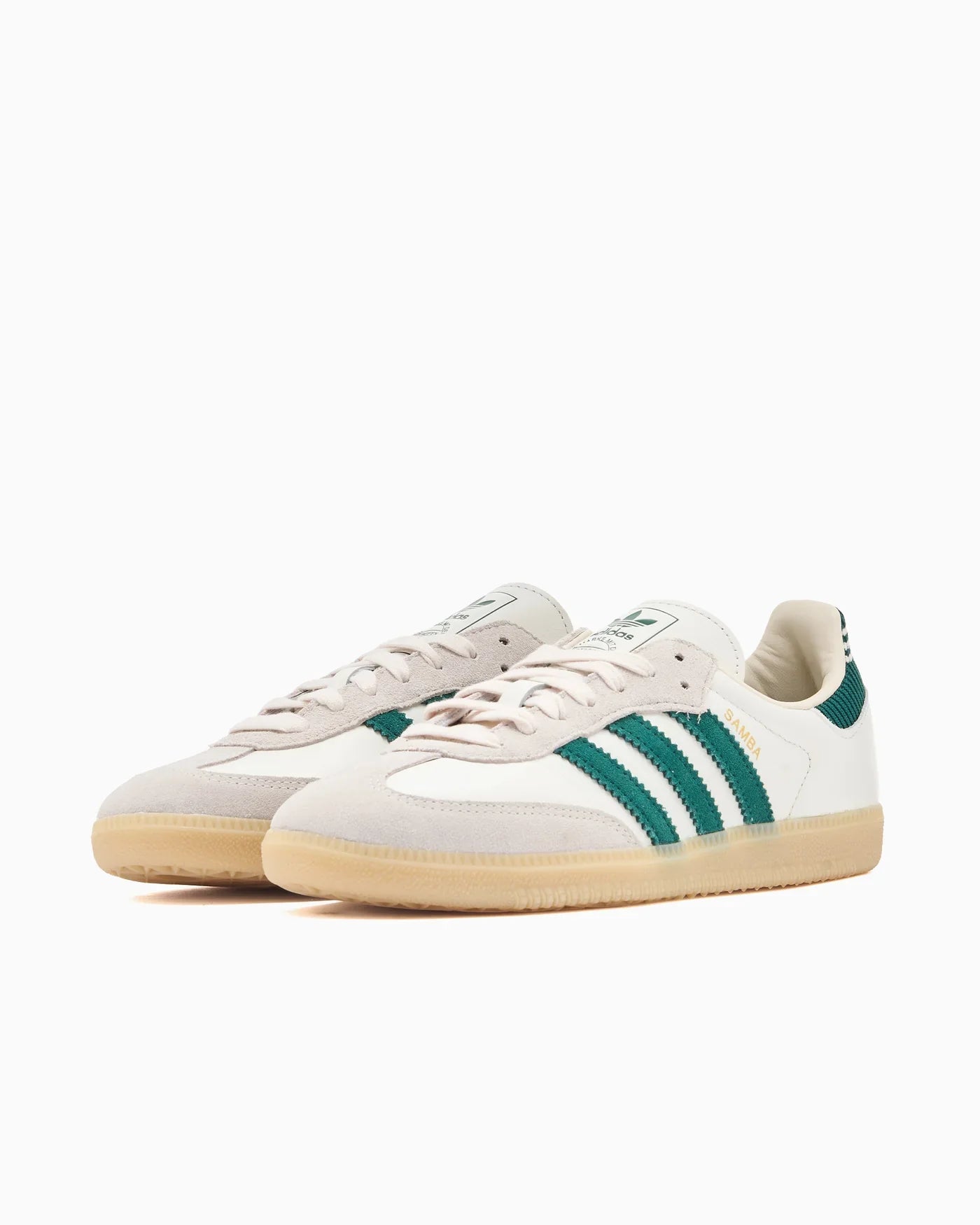 adidas Samba OG blanc vert universitaire semelle en gomme