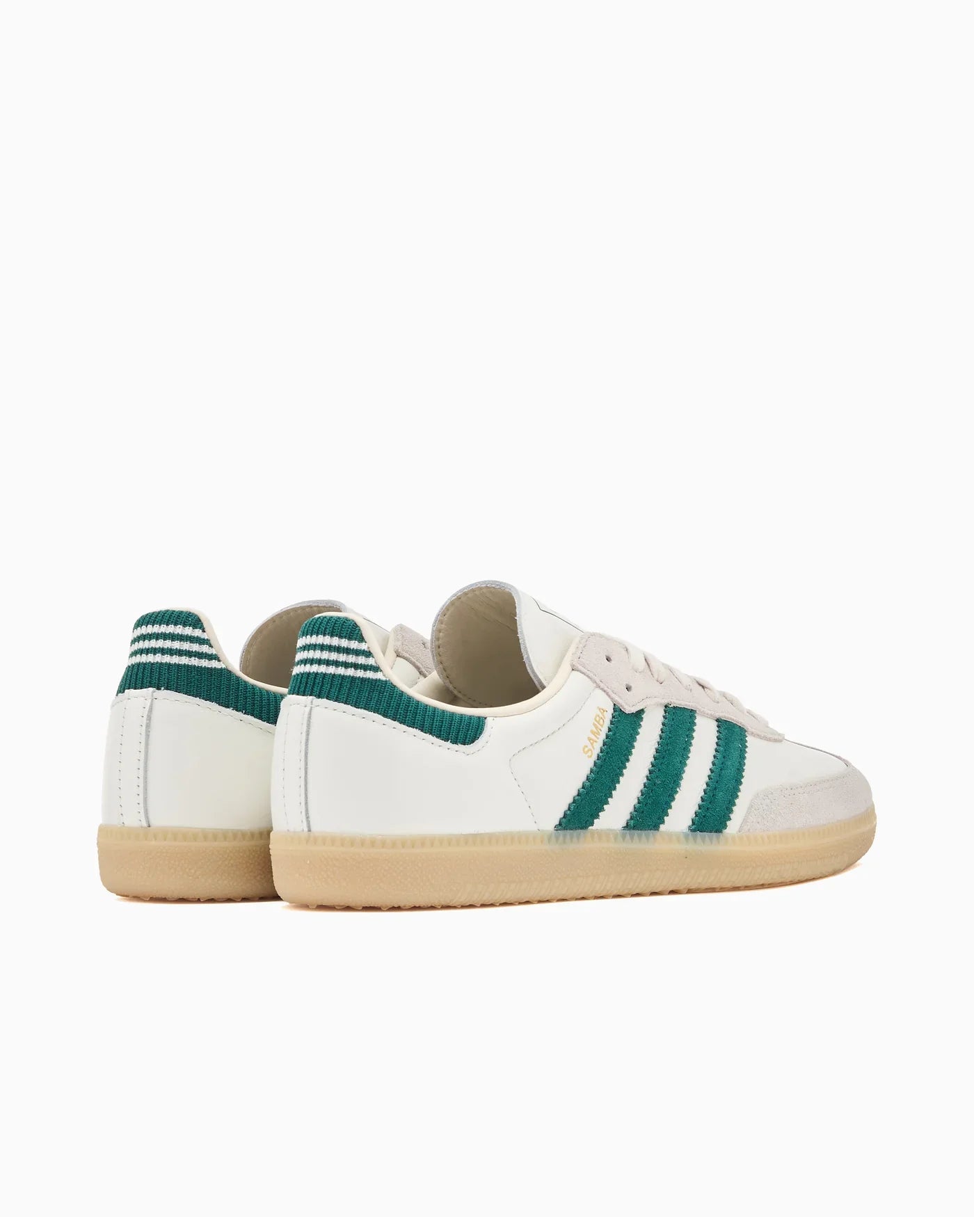 adidas Samba OG blanc vert universitaire semelle en gomme