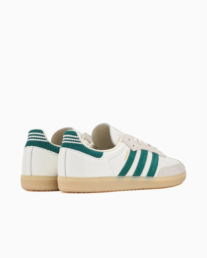 adidas Samba OG blanc vert universitaire semelle en gomme