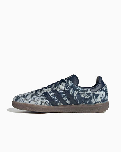 Adidas Samba OG en poil de poney Nuit Indigo Blanc cassé Femme
