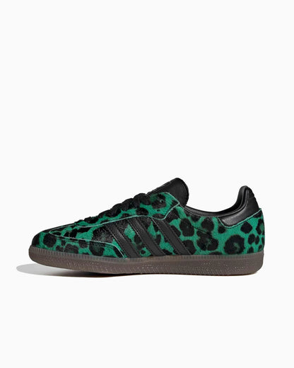 adidas Samba OG imprimé léopard vert criard semi (Femme)