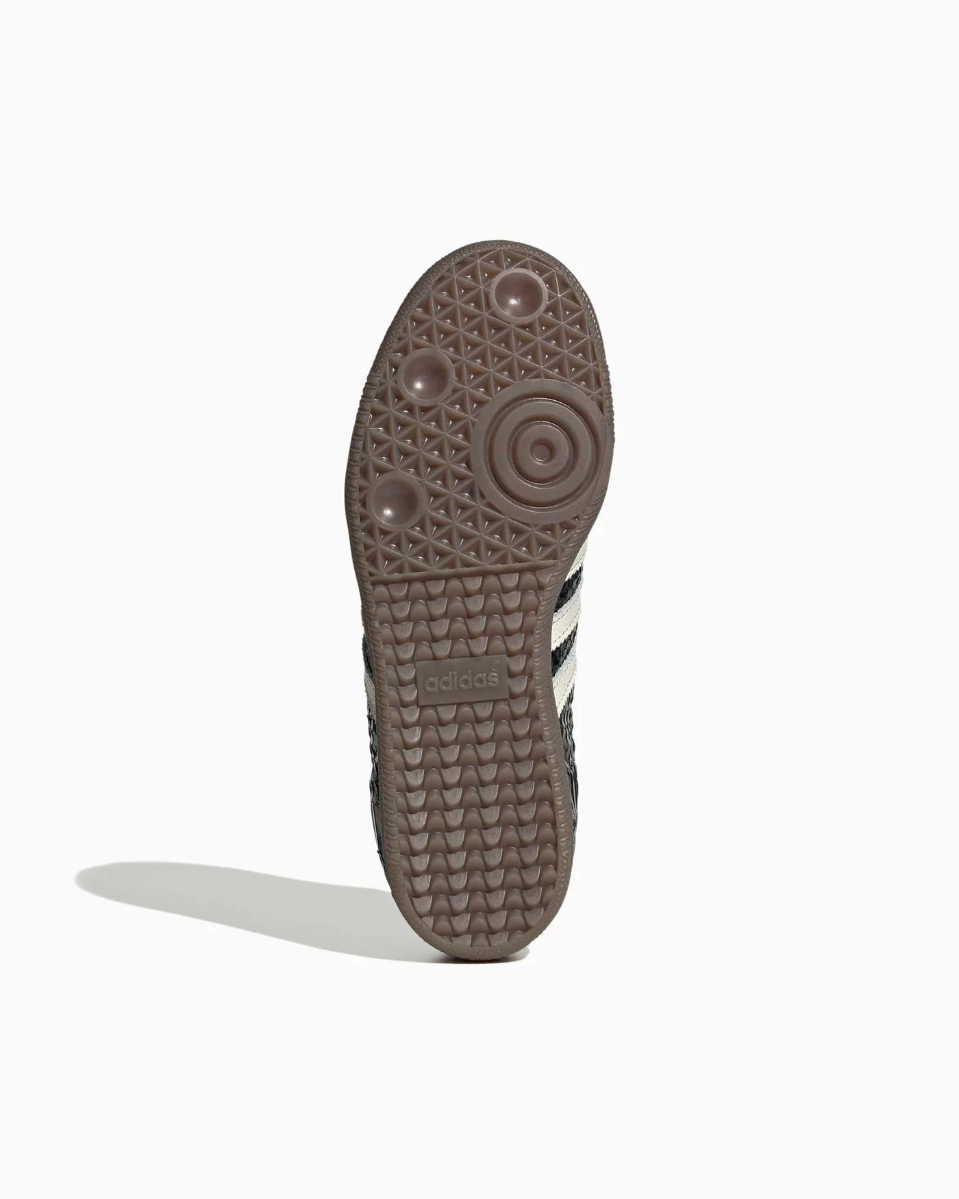 adidas Samba en cuir verni à motif peau de serpent Noir / Blanc cassé (Femme)