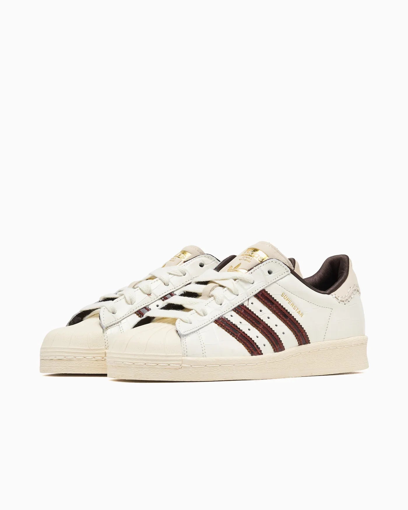 adidas Superstar Wales Bonner Blanc et Marron Croco