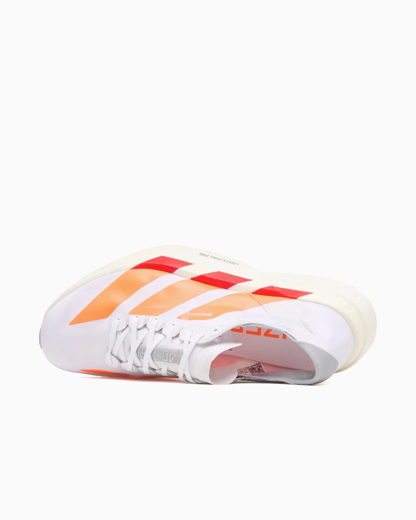 adidas Adizero Adios Pro 4 blanc lucide orange rouge