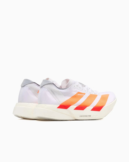 adidas Adizero Adios Pro 4 blanc lucide orange rouge