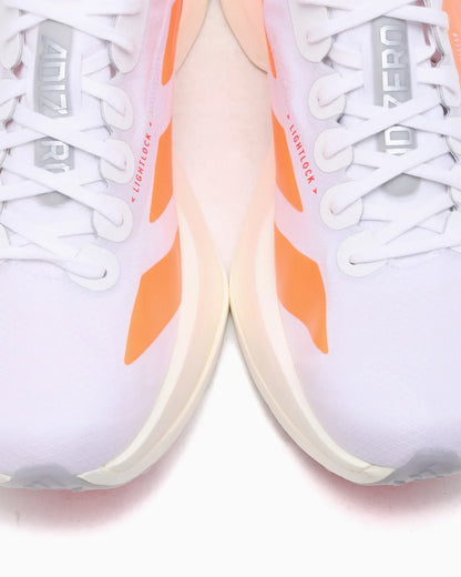 adidas Adizero Adios Pro 4 blanc lucide orange rouge