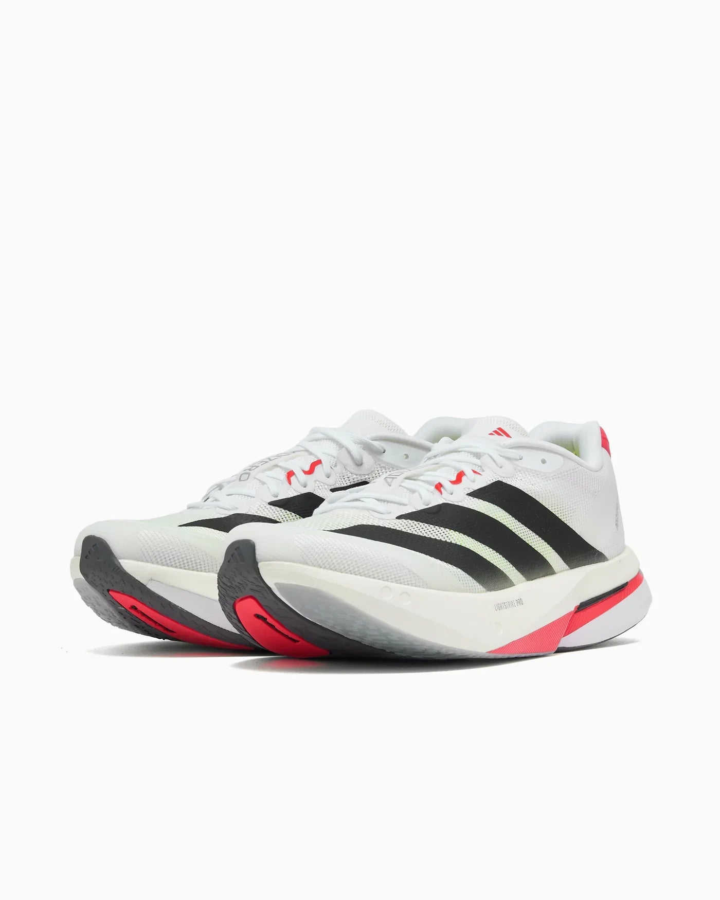 adidas Adizero Boston 13 Blanc Noir Rouge lucide