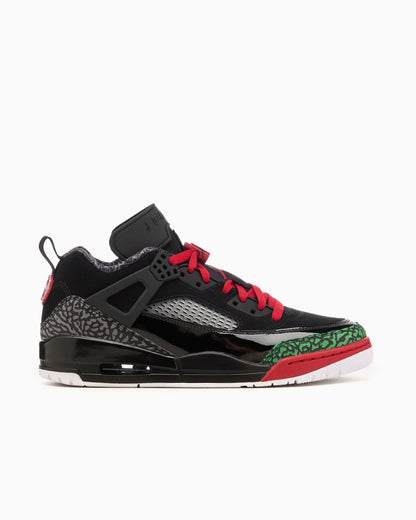 Jordan Spizike Low Noir Vert Classique Blanc Rouge Varsité