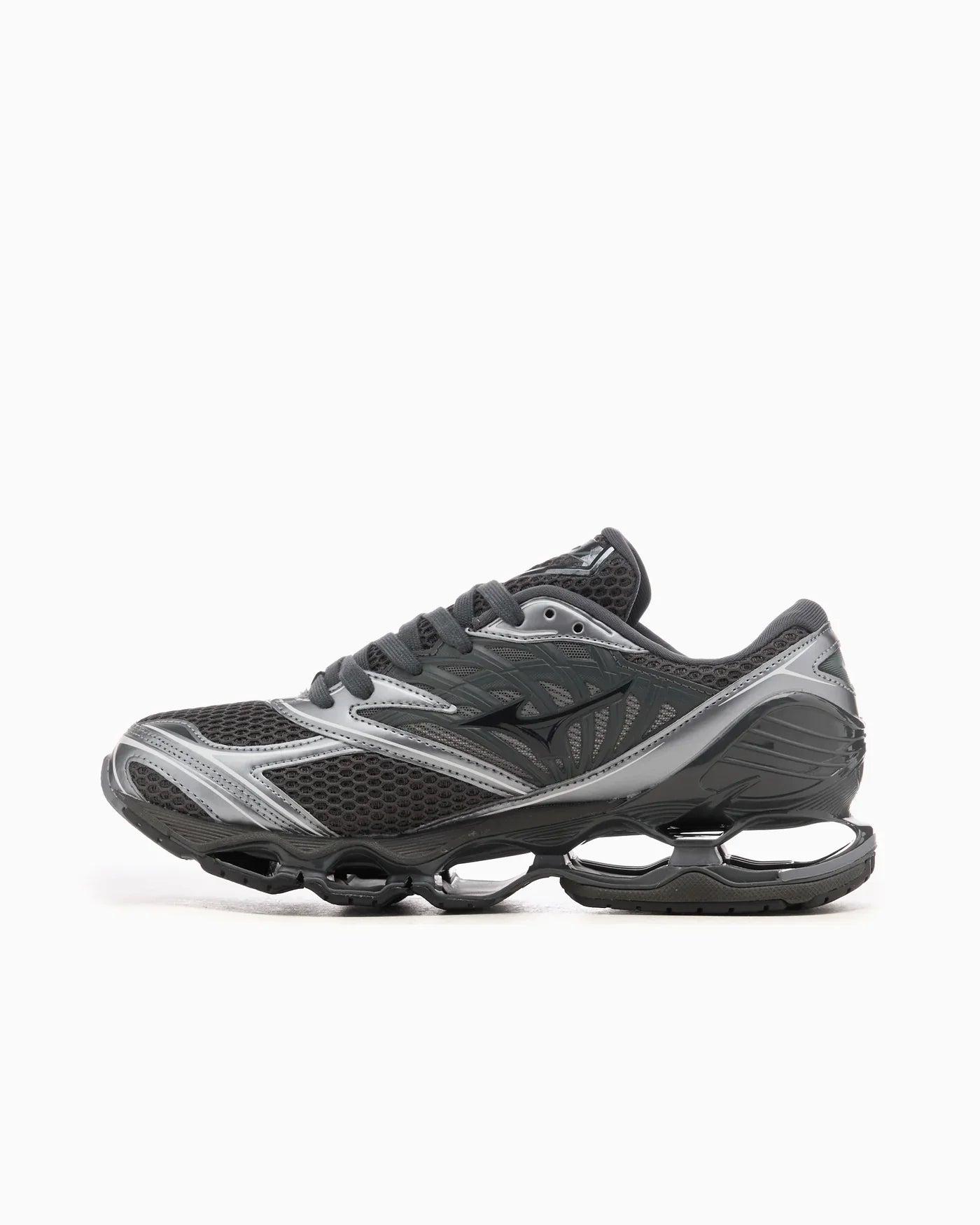 Mizuno Wave Prophecy LS Y2K Pack noir sable gris métallisé