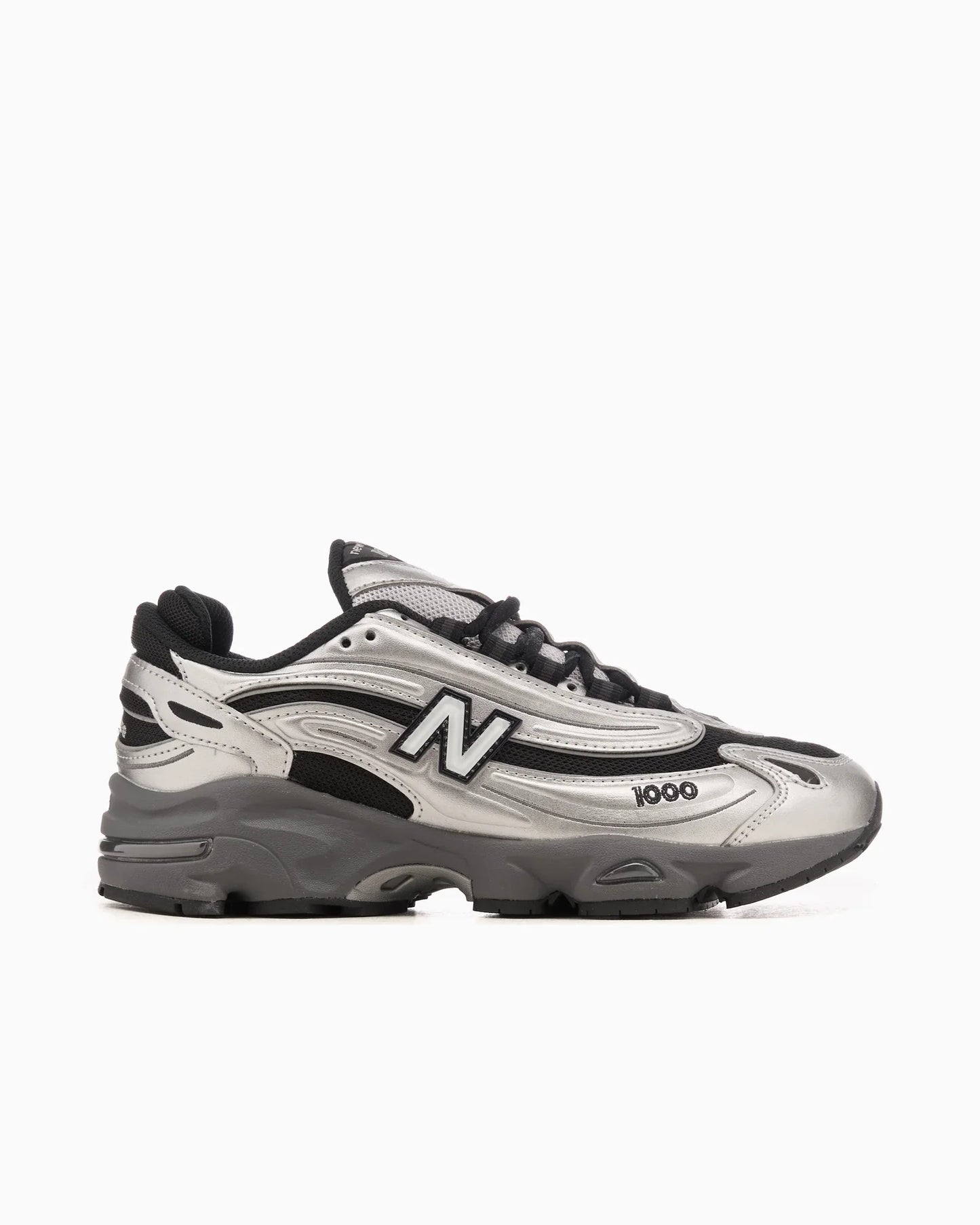 New Balance 1000 noir et argent métallique