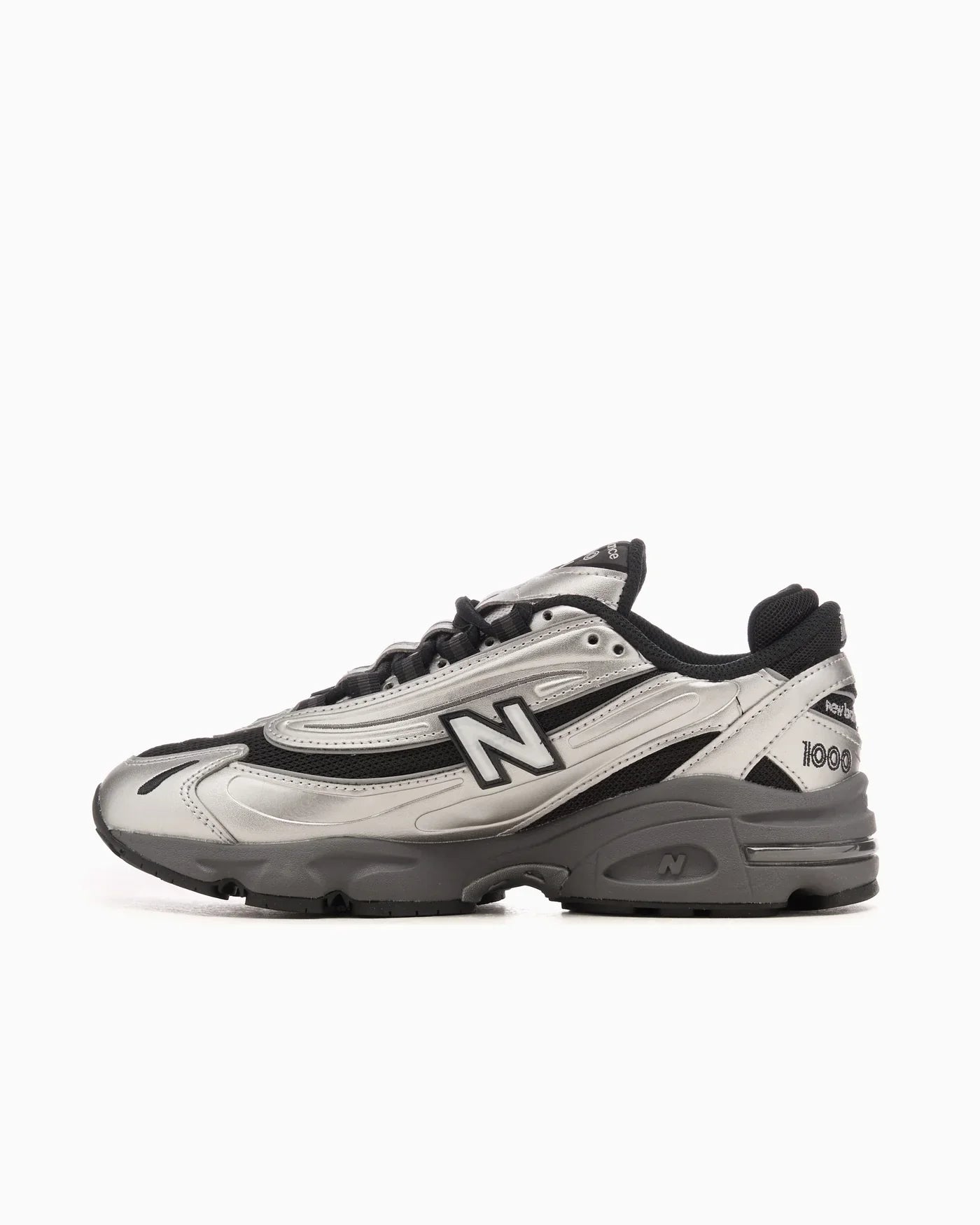 New Balance 1000 noir et argent métallique