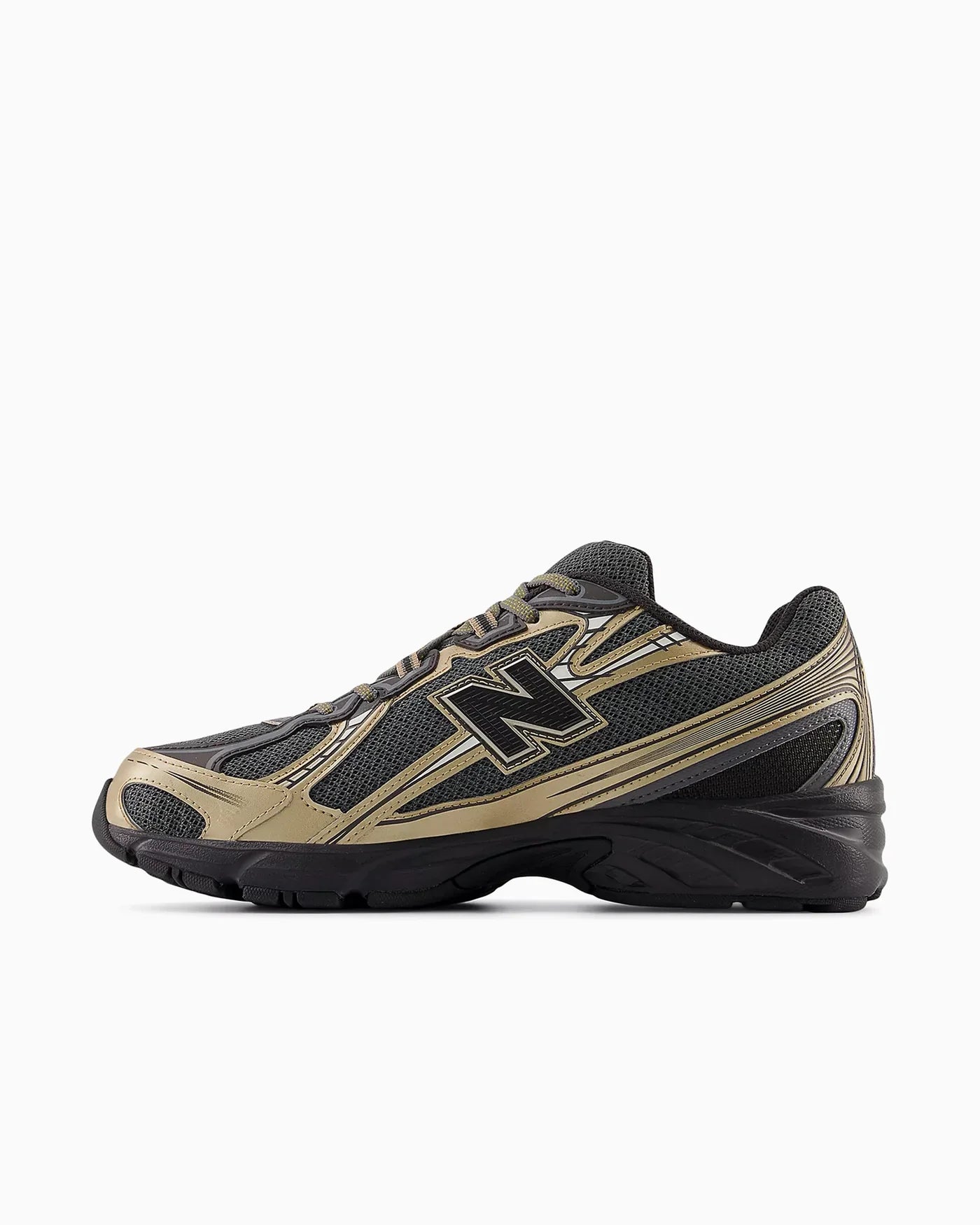 New Balance 740v2 Noir Castlerock Doré Métallisé