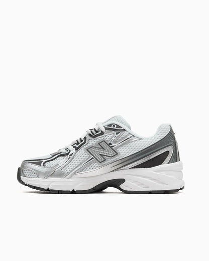 New Balance 740 Blanc Métallisé Argent Noir