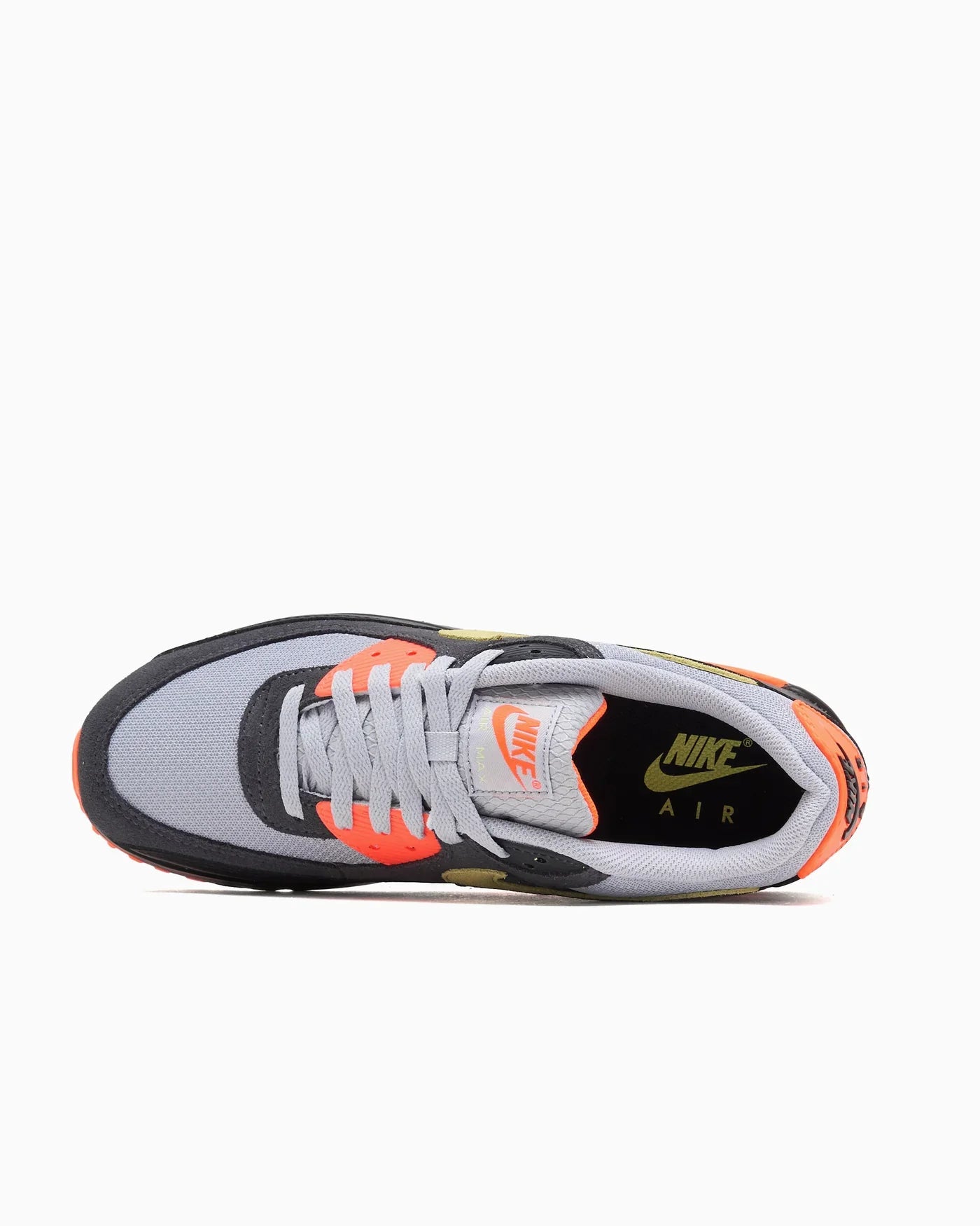 Nike Air Max 90 Gris fumé clair Hyper Crimson Limelight