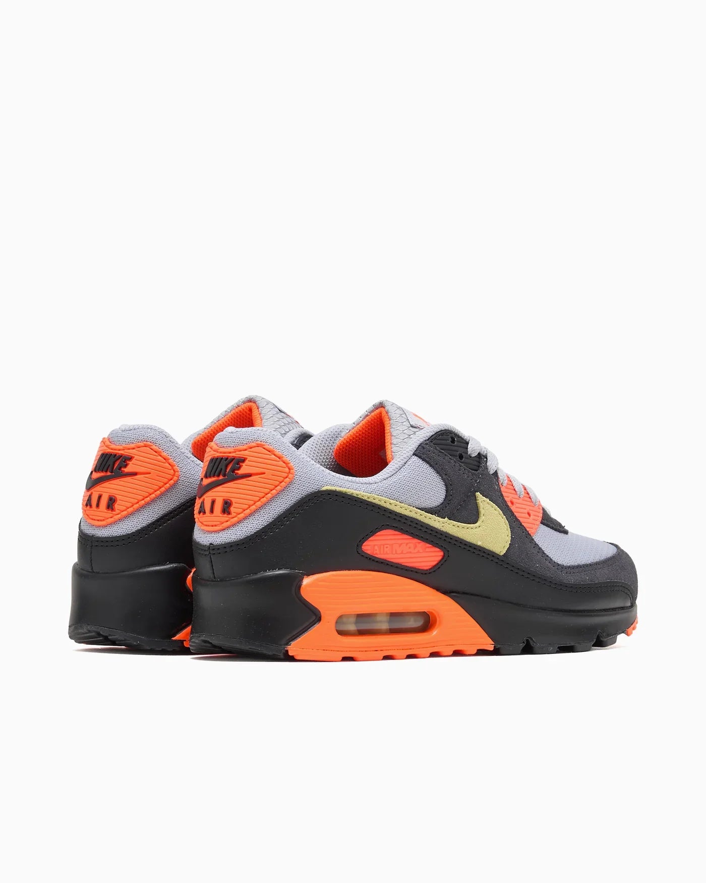 Nike Air Max 90 Gris fumé clair Hyper Crimson Limelight