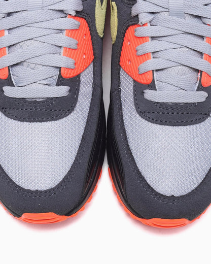 Nike Air Max 90 Gris fumé clair Hyper Crimson Limelight