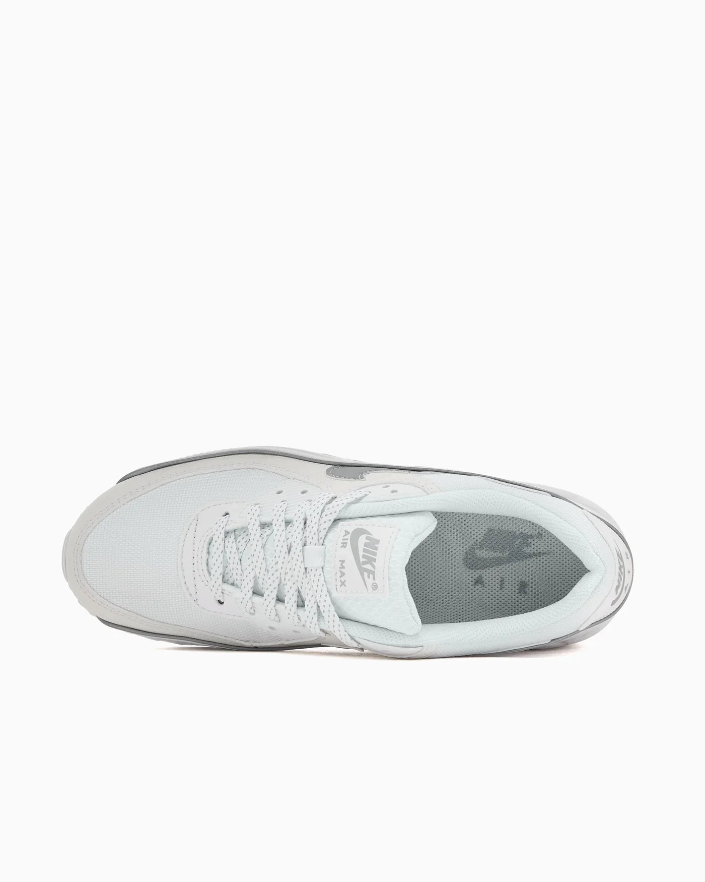 Nike Air Max 90 Premium Blanc et Argent Métallique Réfléchissant