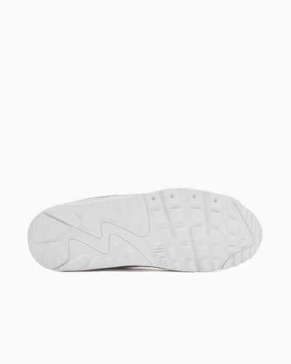 Nike Air Max 90 Premium Blanc et Argent Métallique Réfléchissant