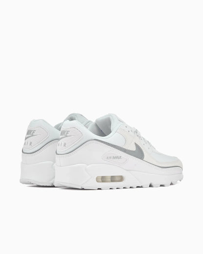 Nike Air Max 90 Premium Blanc et Argent Métallique Réfléchissant
